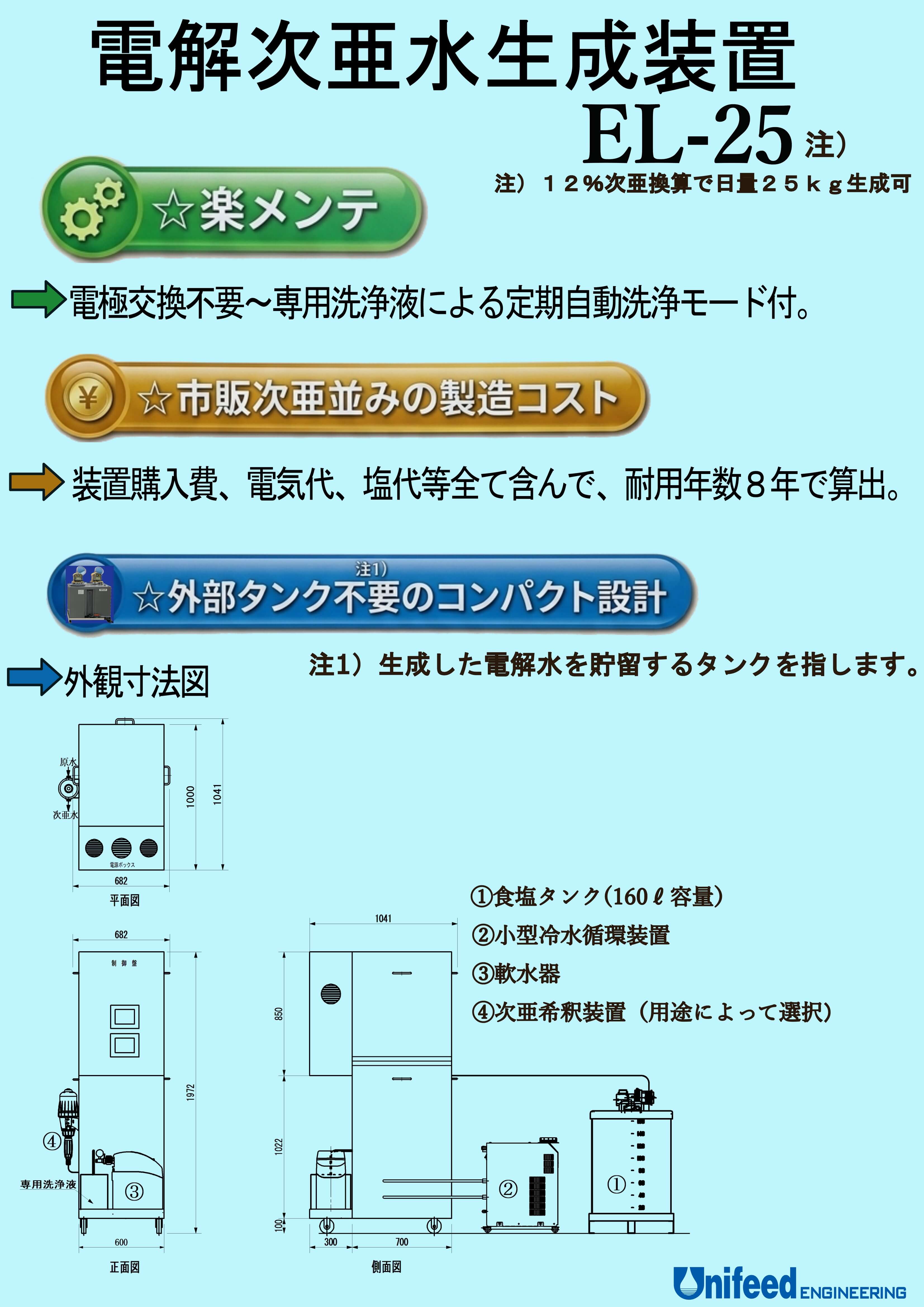 電解次亜水生成装置 EL-25